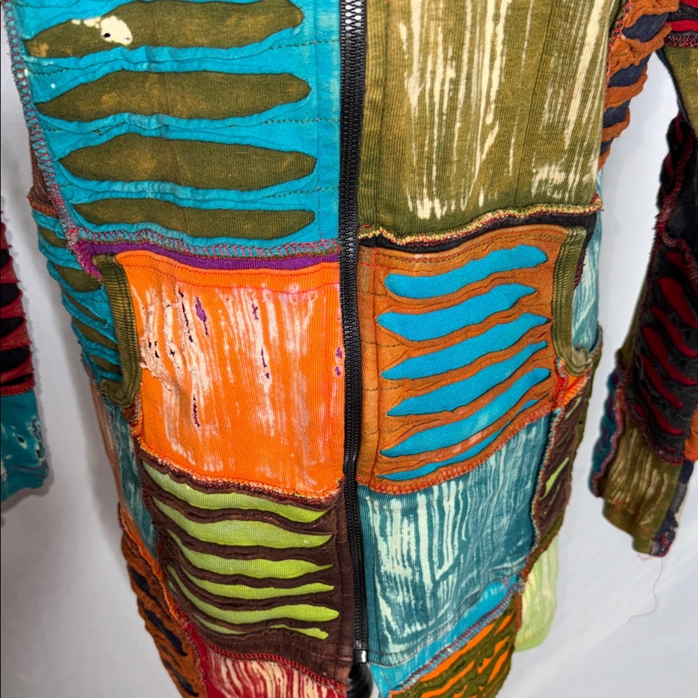 Colorful Patchwork Women's Jacket - image 4